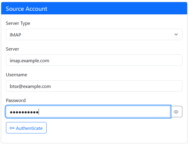 IMAP details