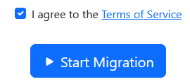 Start Migration Button