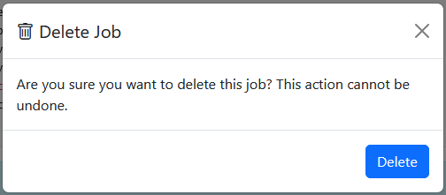Delete job